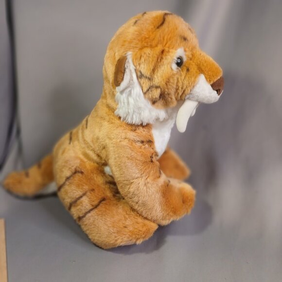 Build A Bear BAB Saber Tooth Tiger 16" Plush Stuffed Animal Fangs Toy 2014 - Picture 2 of 10